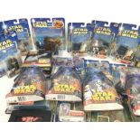 A Collection Carded Star Wars Figures. All in Diff