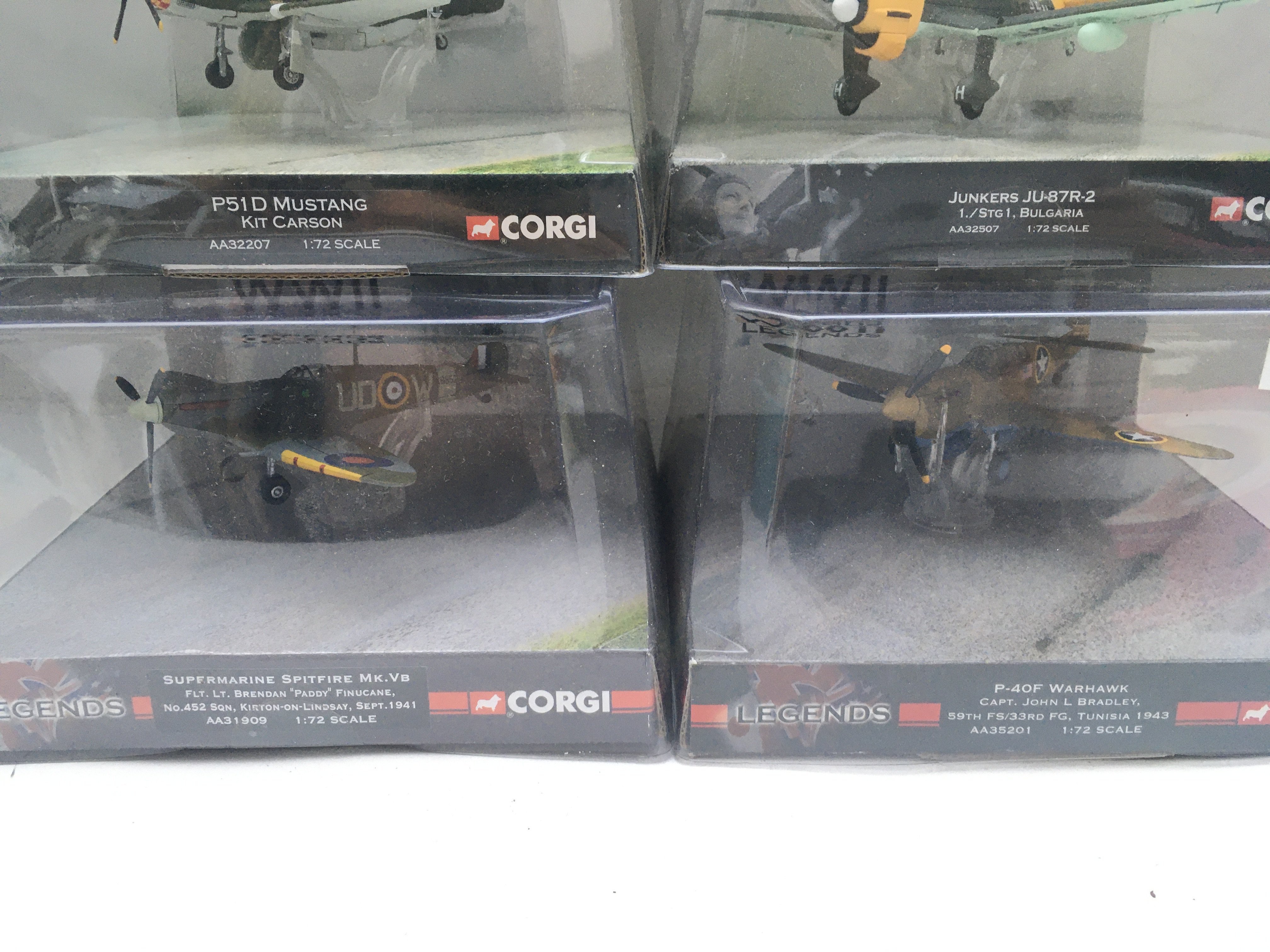 4 X Boxed Corgi WWII Legends Aircraft. All 1:72 Sc - Image 3 of 3