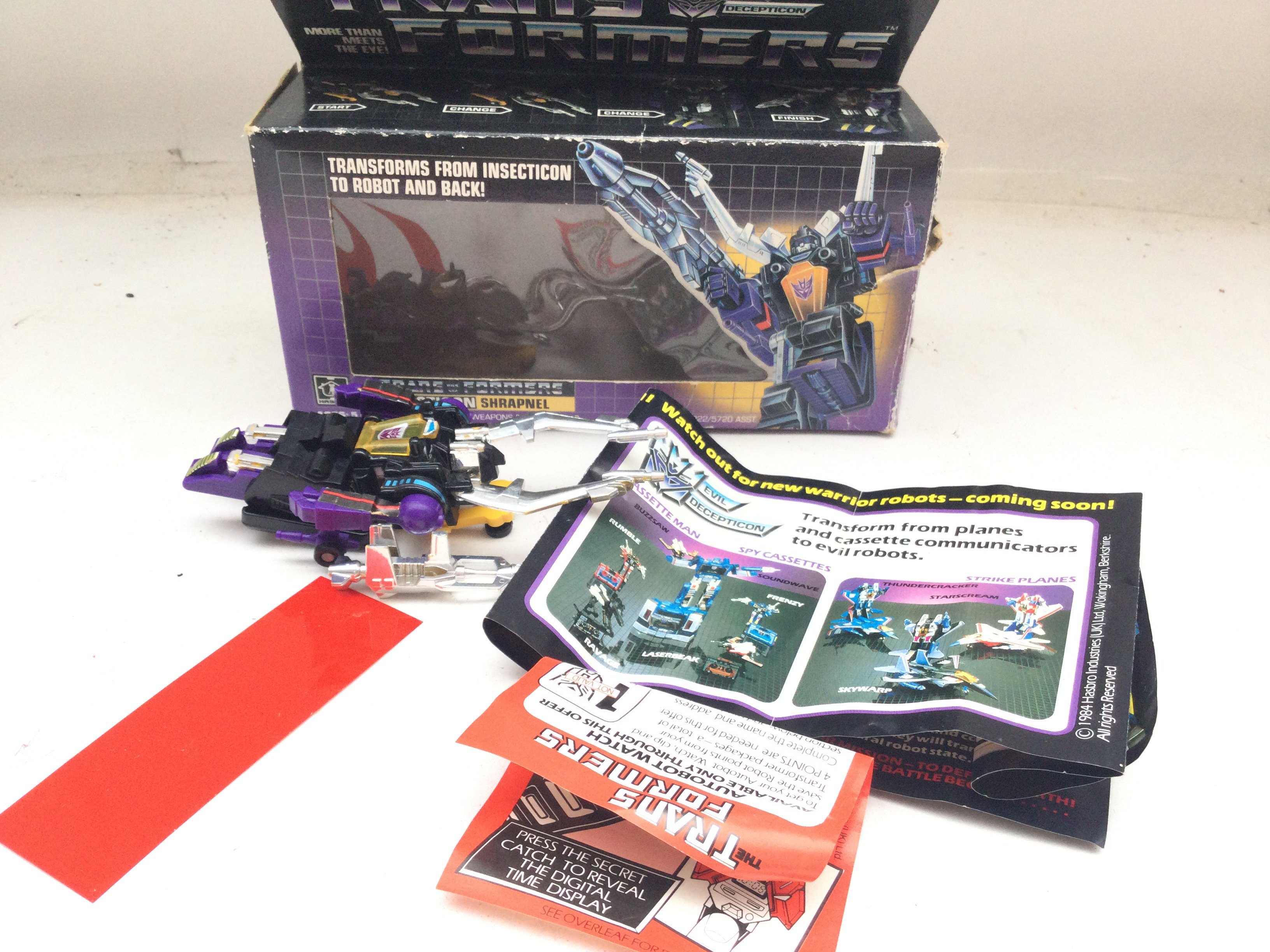 A Boxed Transformers Insecticon Shrapnel. By Hasbr