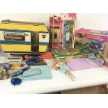 A collection of Sindy accessories including vintag