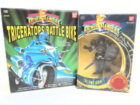 A Boxed Power Rangers Triceratops Battle Bike (Par