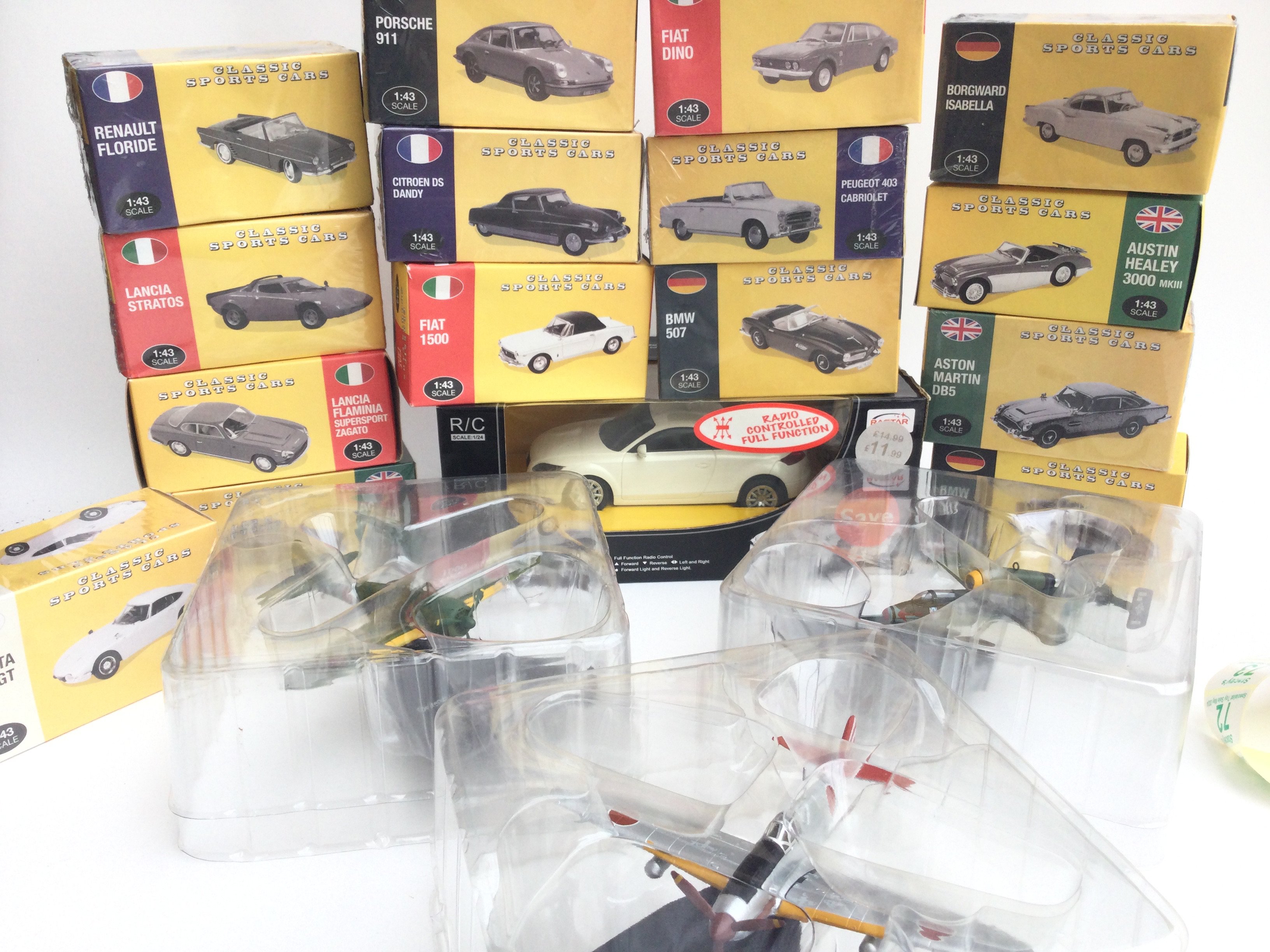 A Collection of Boxed Atlas Classic Sports Cars. A