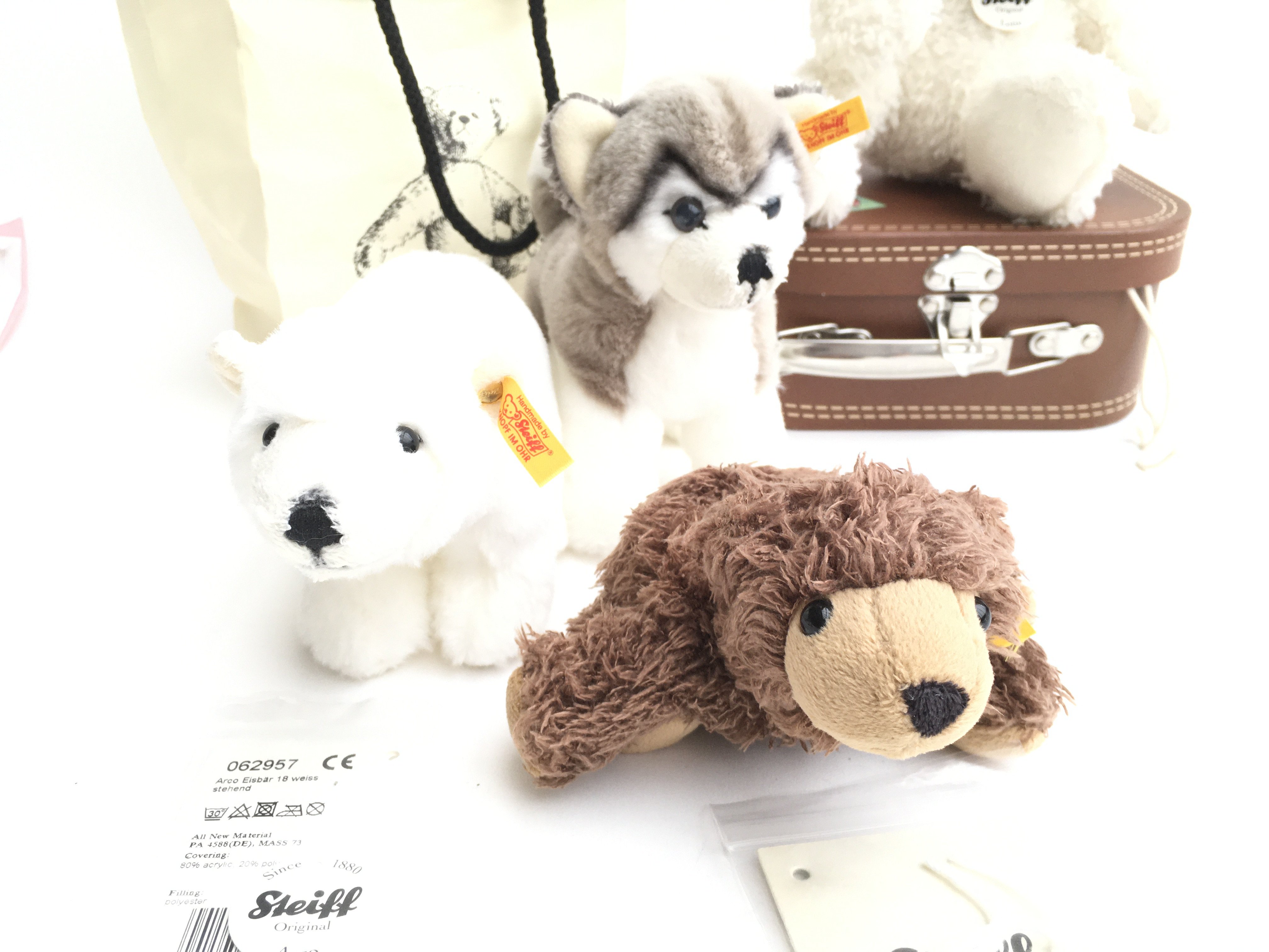 4 Small Steiff Bears including Arco. Urs. Lotte an - Image 2 of 3