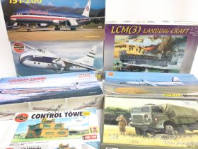 A Collection of Various Model Kits Including Airfi