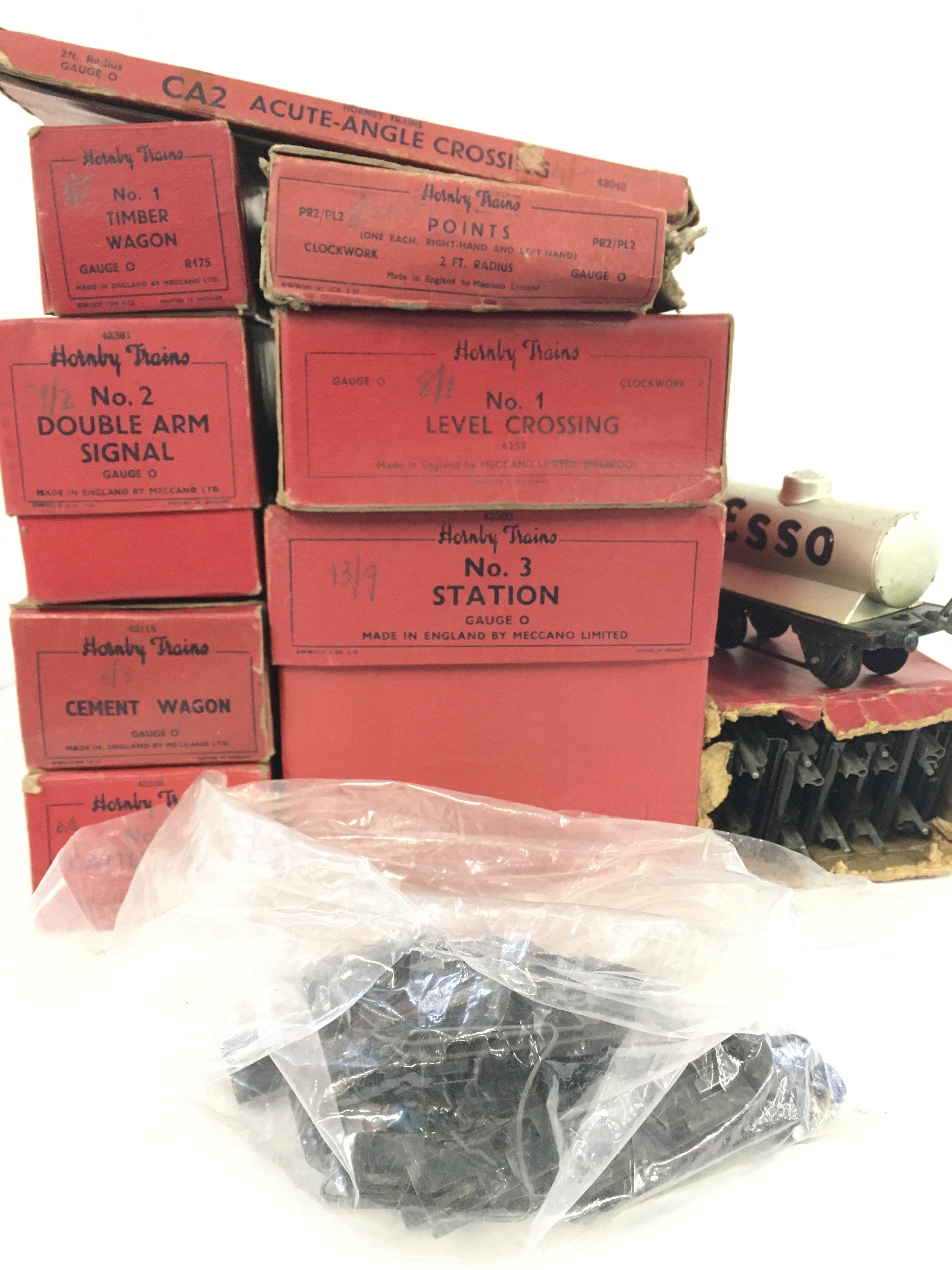 A Box Containing Boxed Hornby O Gauge Rolling Stoc