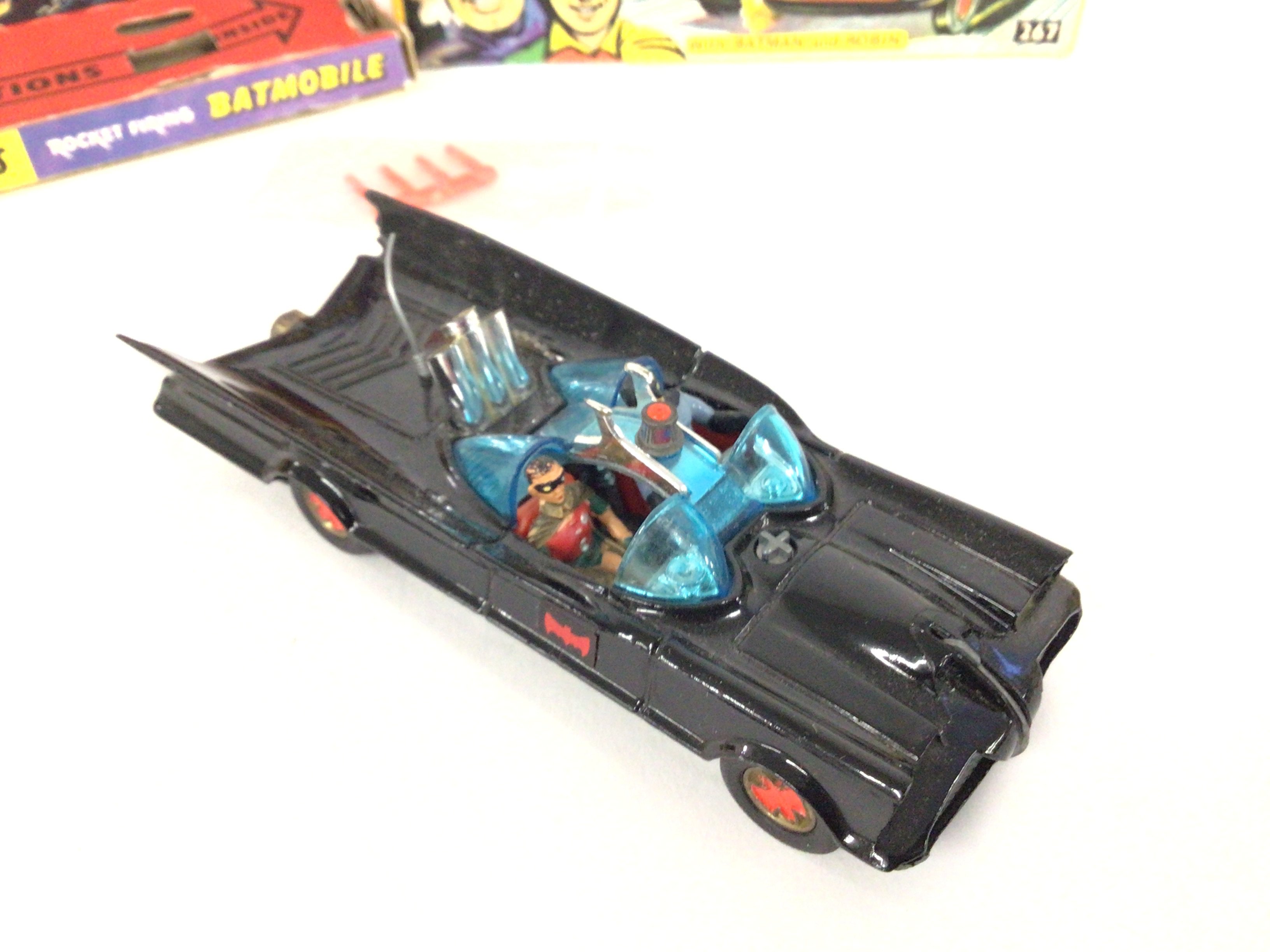 A Boxed Corgi Batmobile.#267 box is worn and has been Repaired. No instructions etc. does come - Image 5 of 6