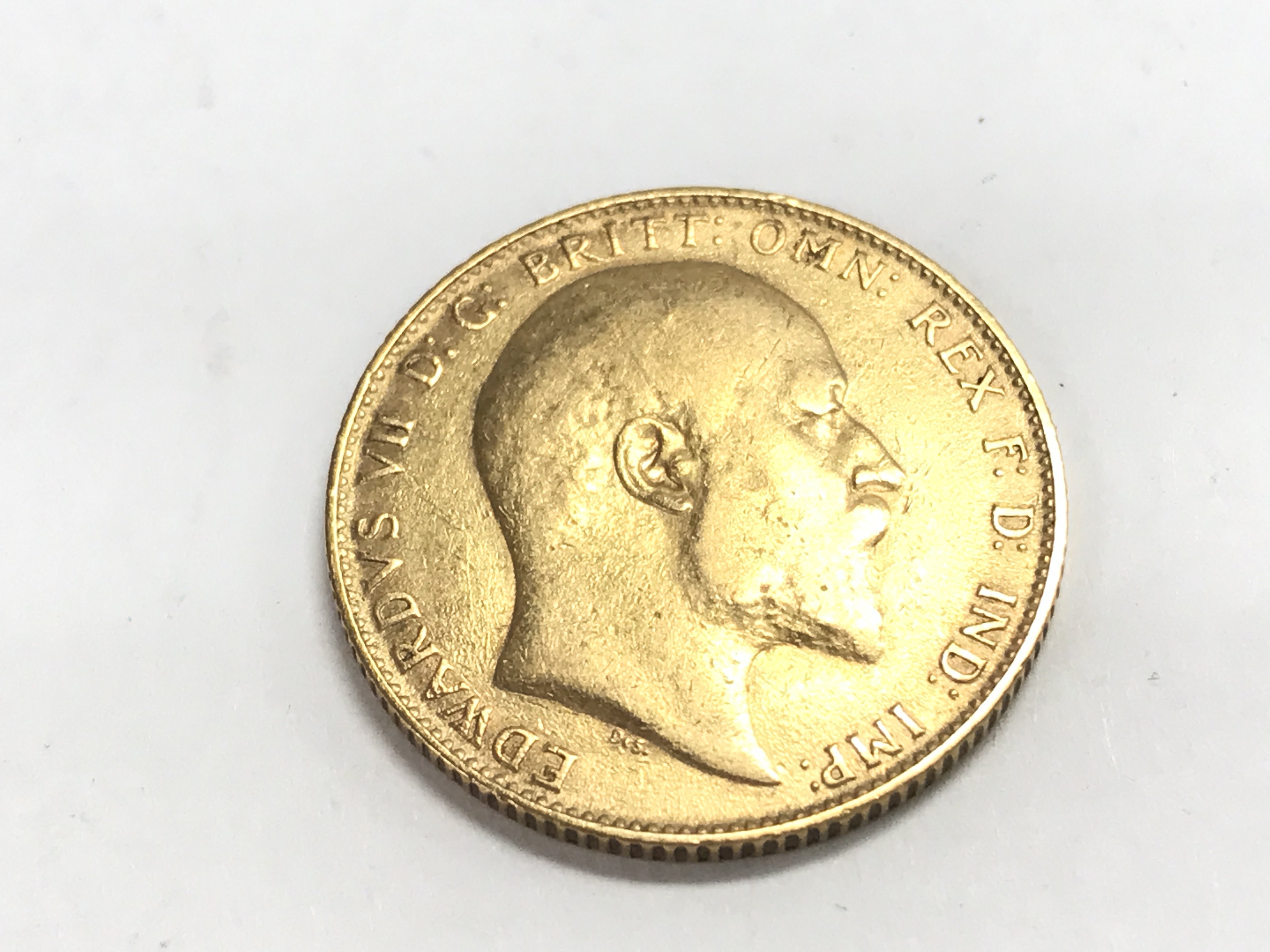 A 1910 full sovereign. Postage A - Image 2 of 2