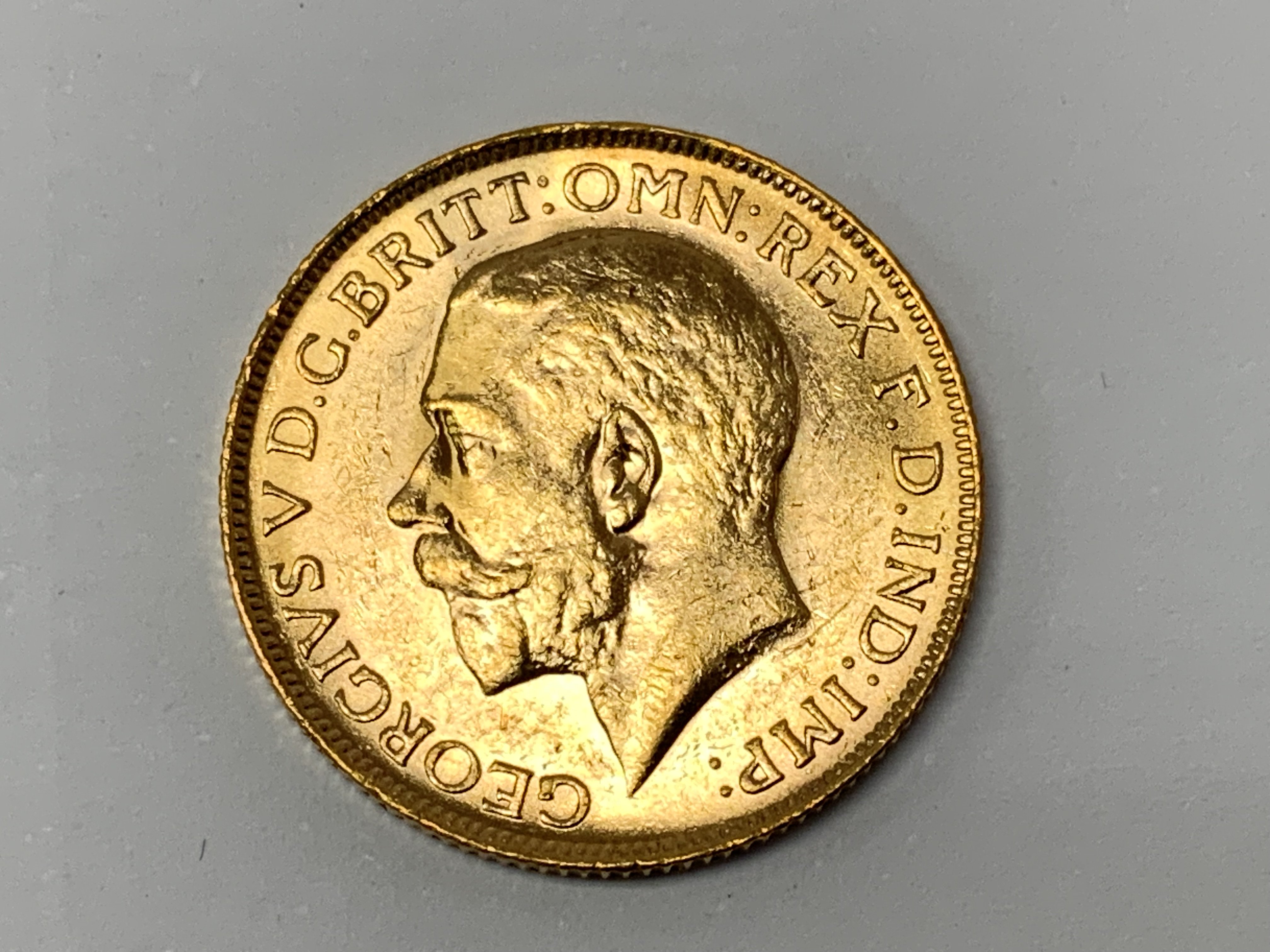 1918 George V Sovereign. (A) - Image 2 of 2