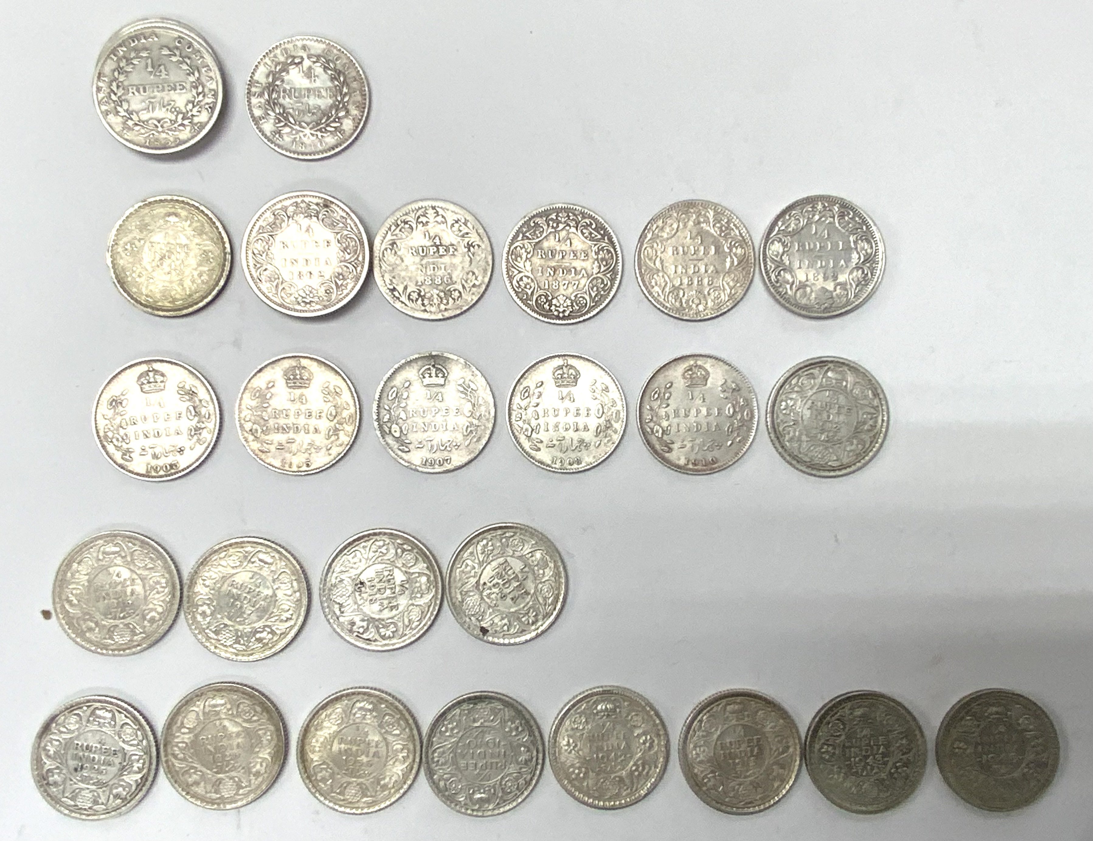 A good collection of Half Rupee, 1/4 Rupee, Two An - Image 2 of 3