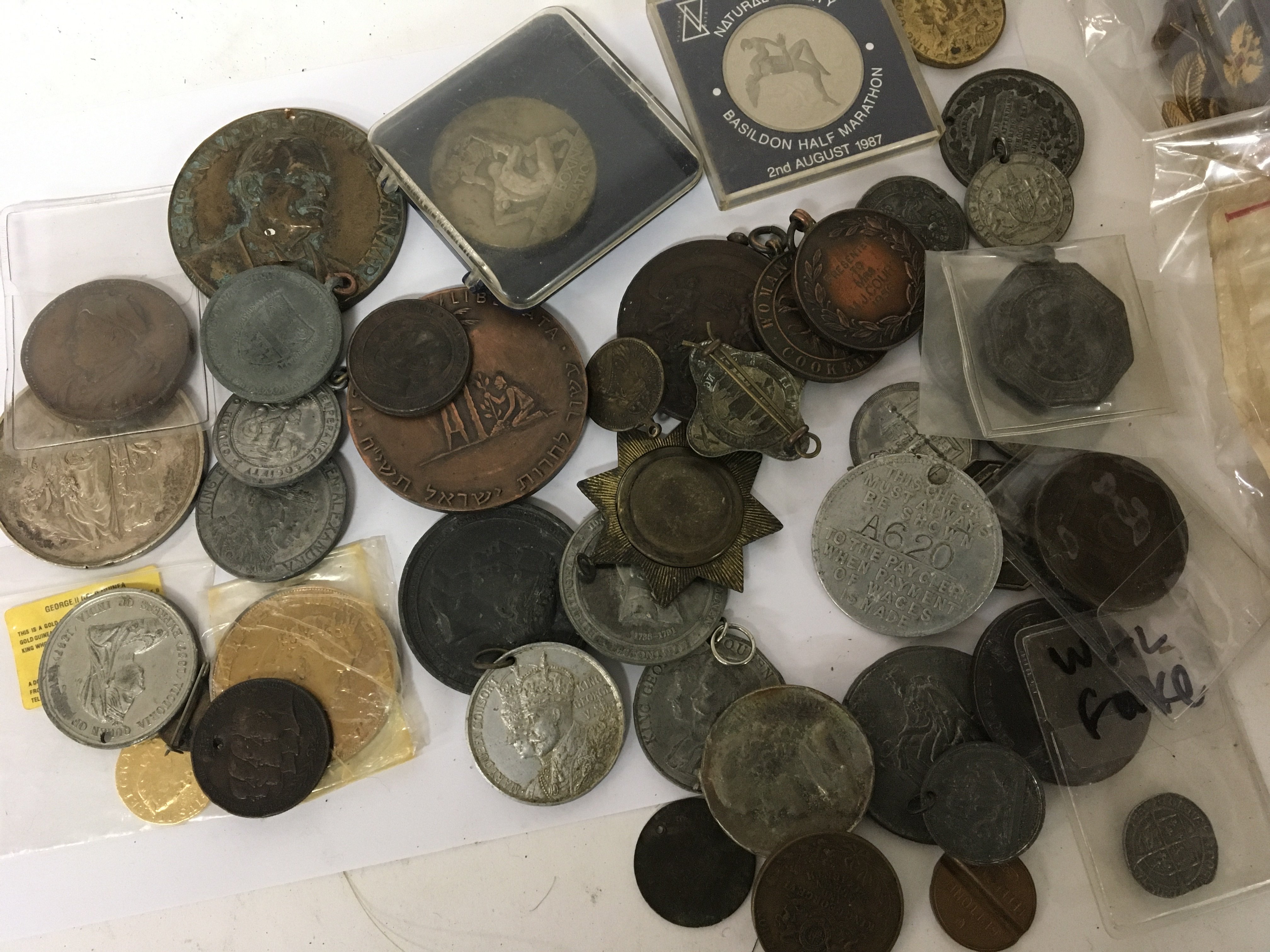 A collection of tokens medallion and coronation me - Image 2 of 3