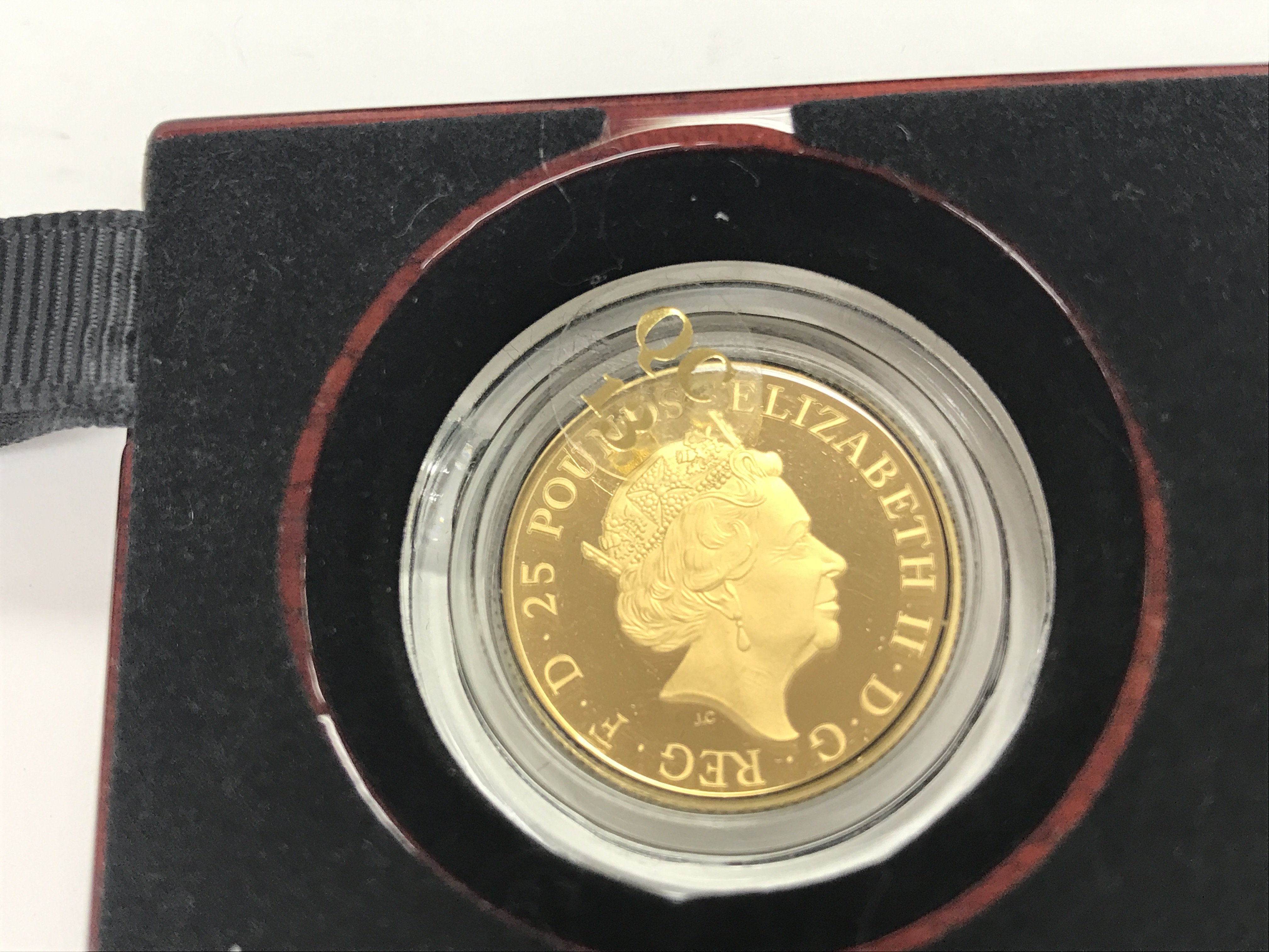 A 2022 1/4oz gold proof royal Tudor beasts coin. T - Image 2 of 3