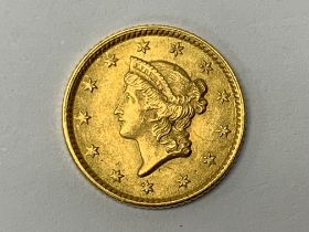1853 United States 1 Dollar Liberty Head left, 13