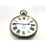 A jumbo pocket watch. Wind and runs. Approx 140mm