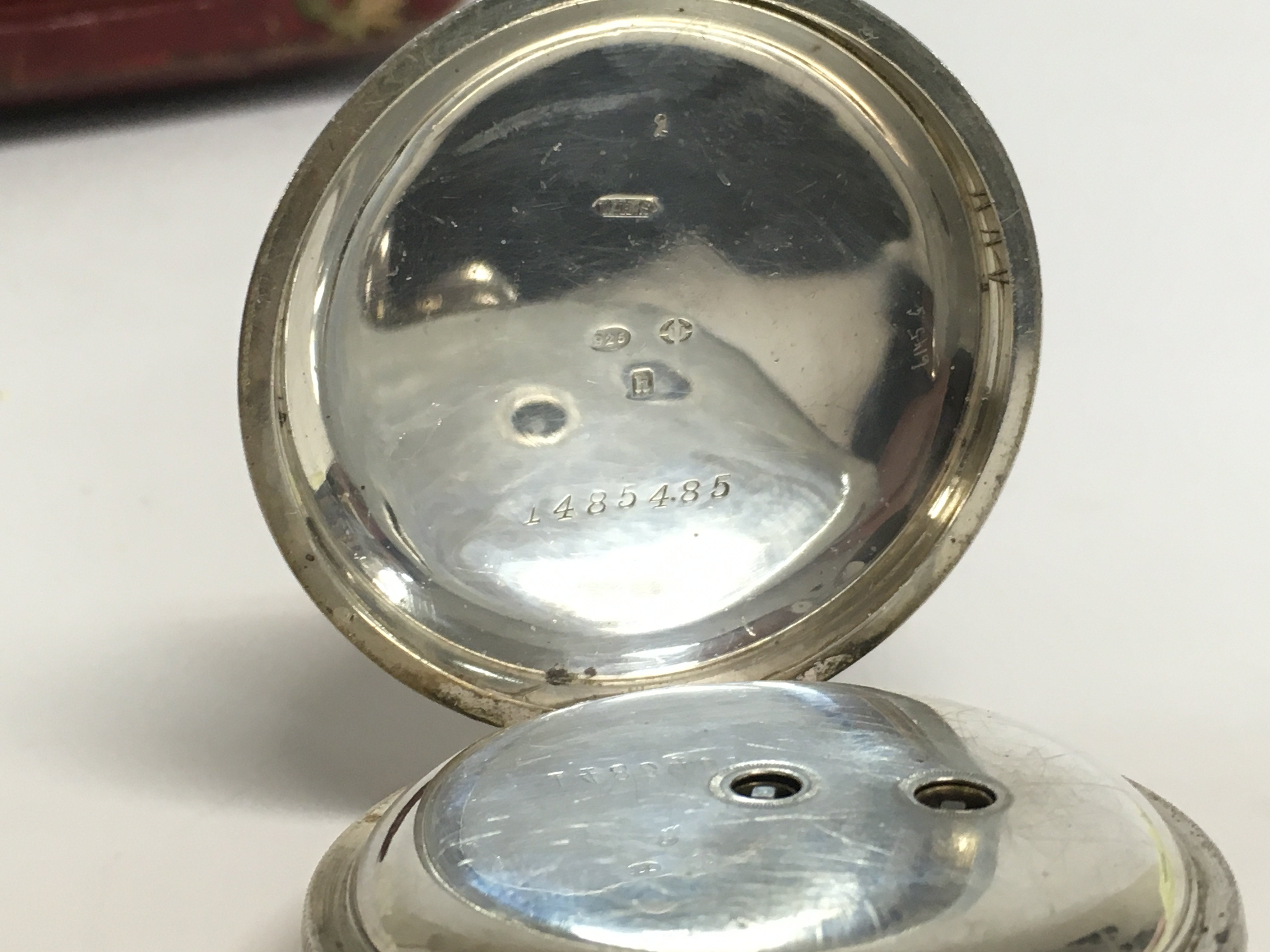 A quality silver hallmarked cased A. Yewdall pocke - Image 5 of 5