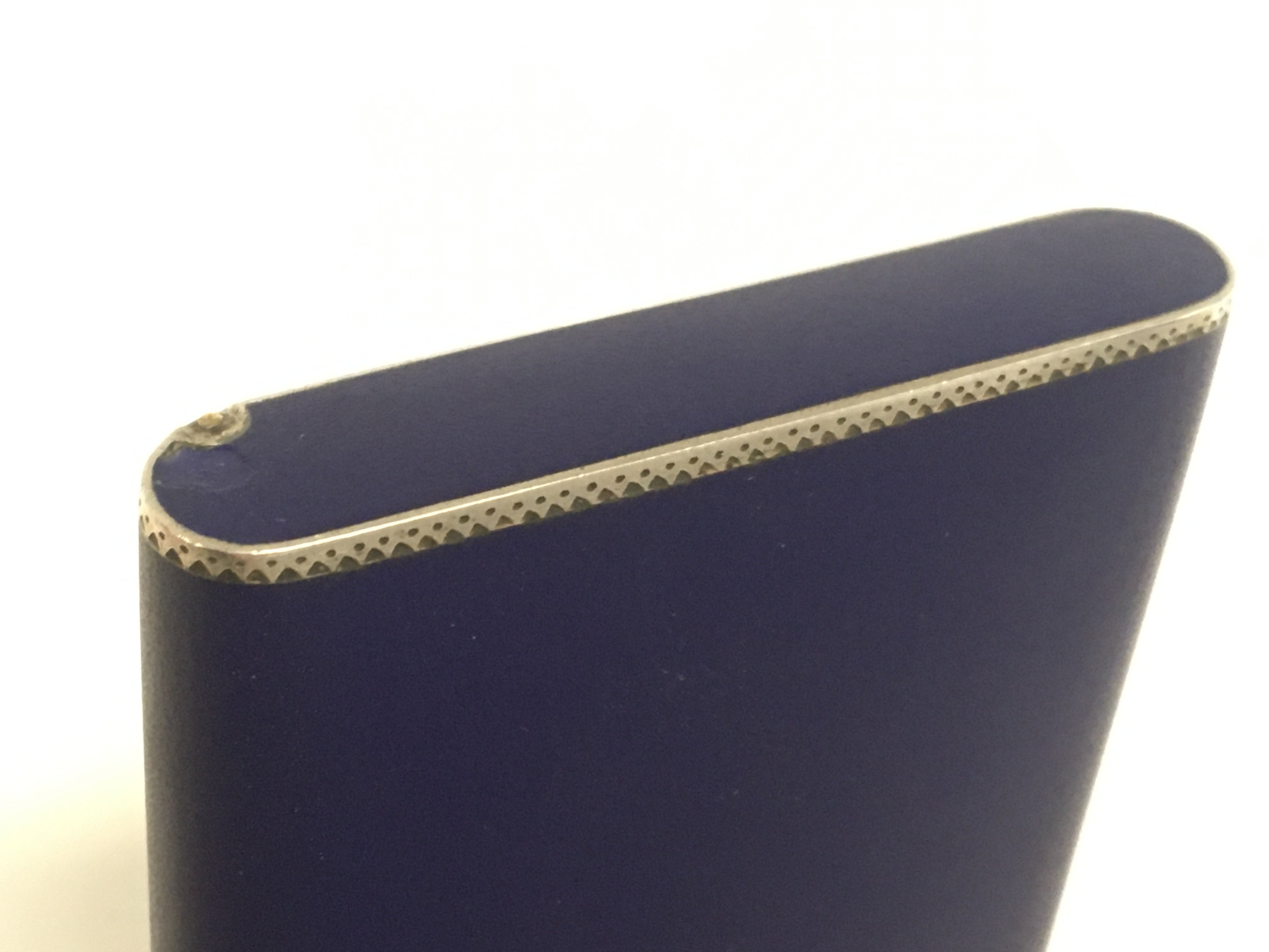 An Austrian Matt blue enamel case fitted with diam - Image 3 of 4