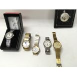 A collection of watches including two nice Seiko e