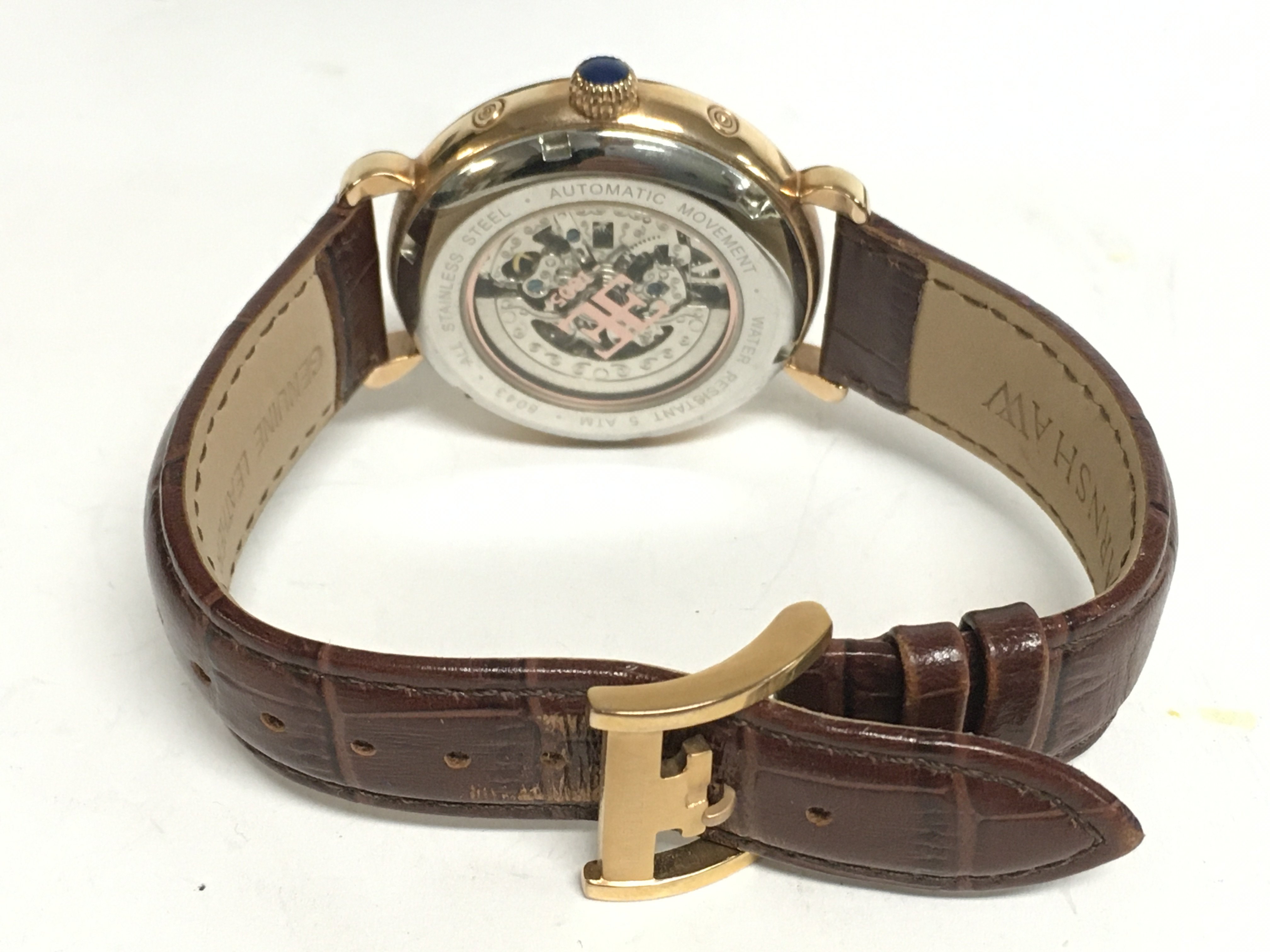 A boxed Earnshaw watch with skeleton movement. Pos - Image 3 of 4