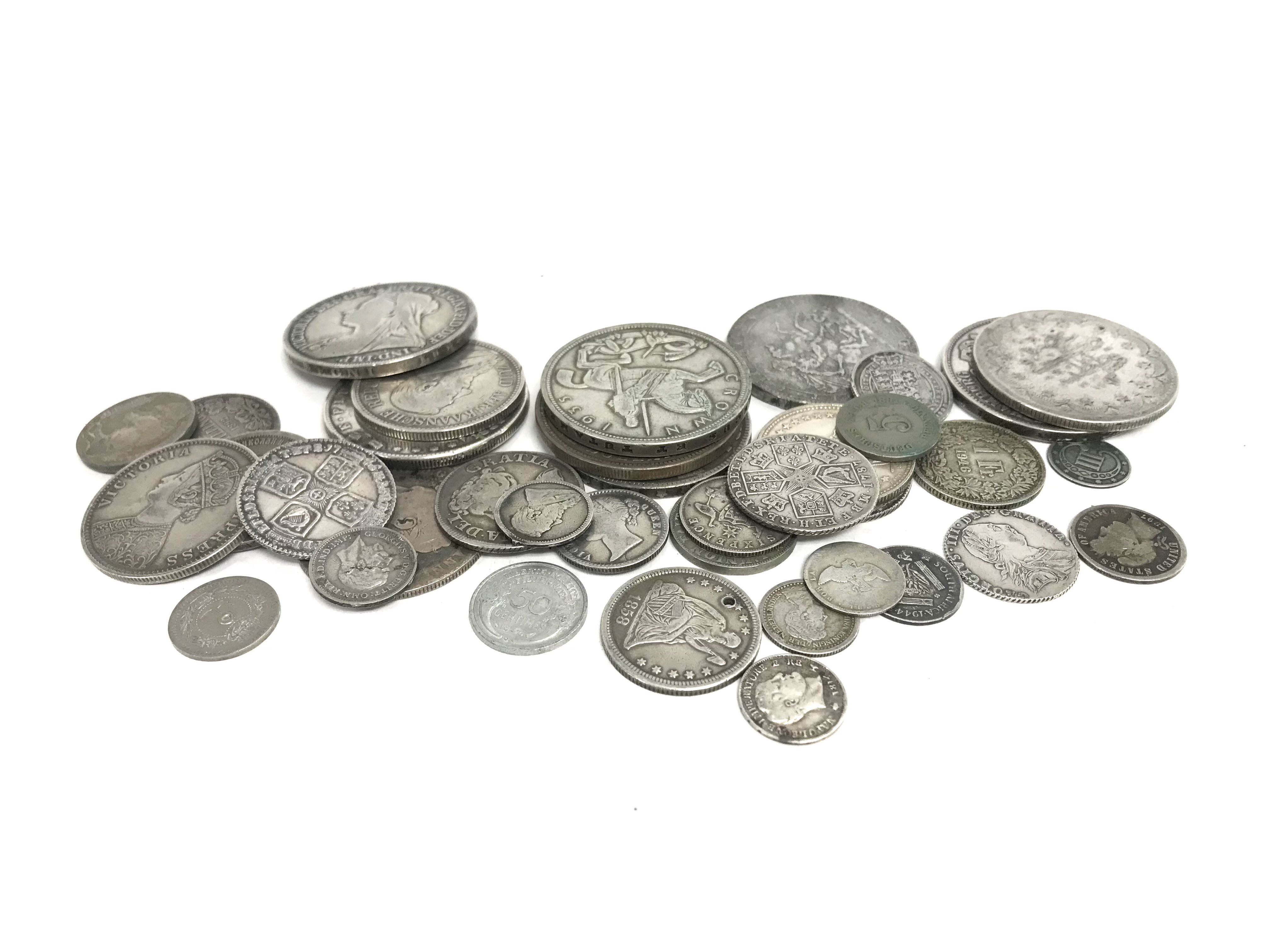 A mixed collection of silver coinage, approx 340 g