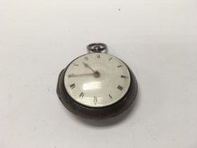 A silver Hallmarked cased pocket watch.