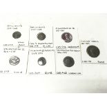 A collection of 7 roman coins. Postage A NO RESERV