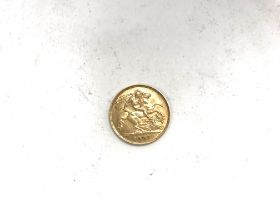 A 1907 half sovereign.