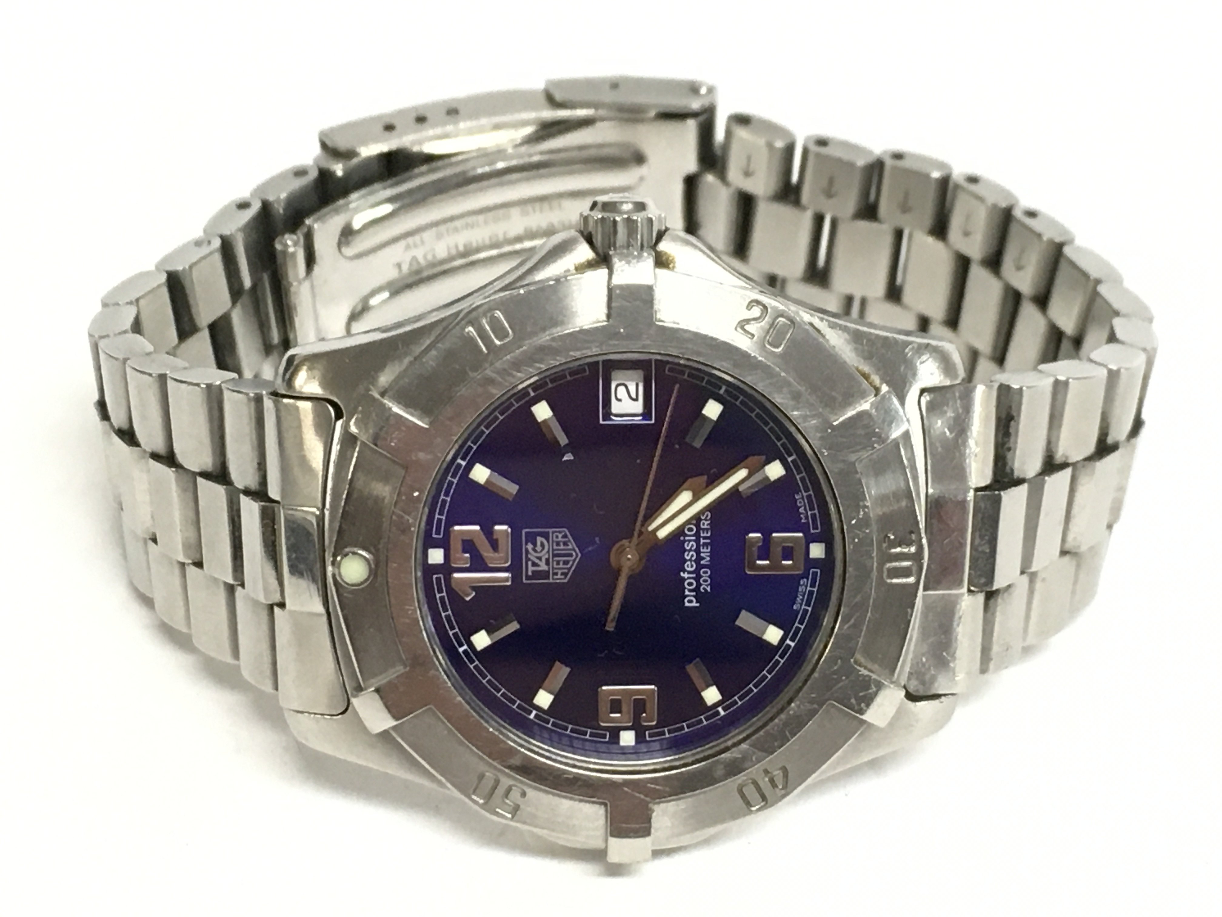 A boxed Tag Heuer Professional (seen working) post - Image 3 of 4