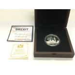 A cased limited edition 2020 Brexit transition 1oz