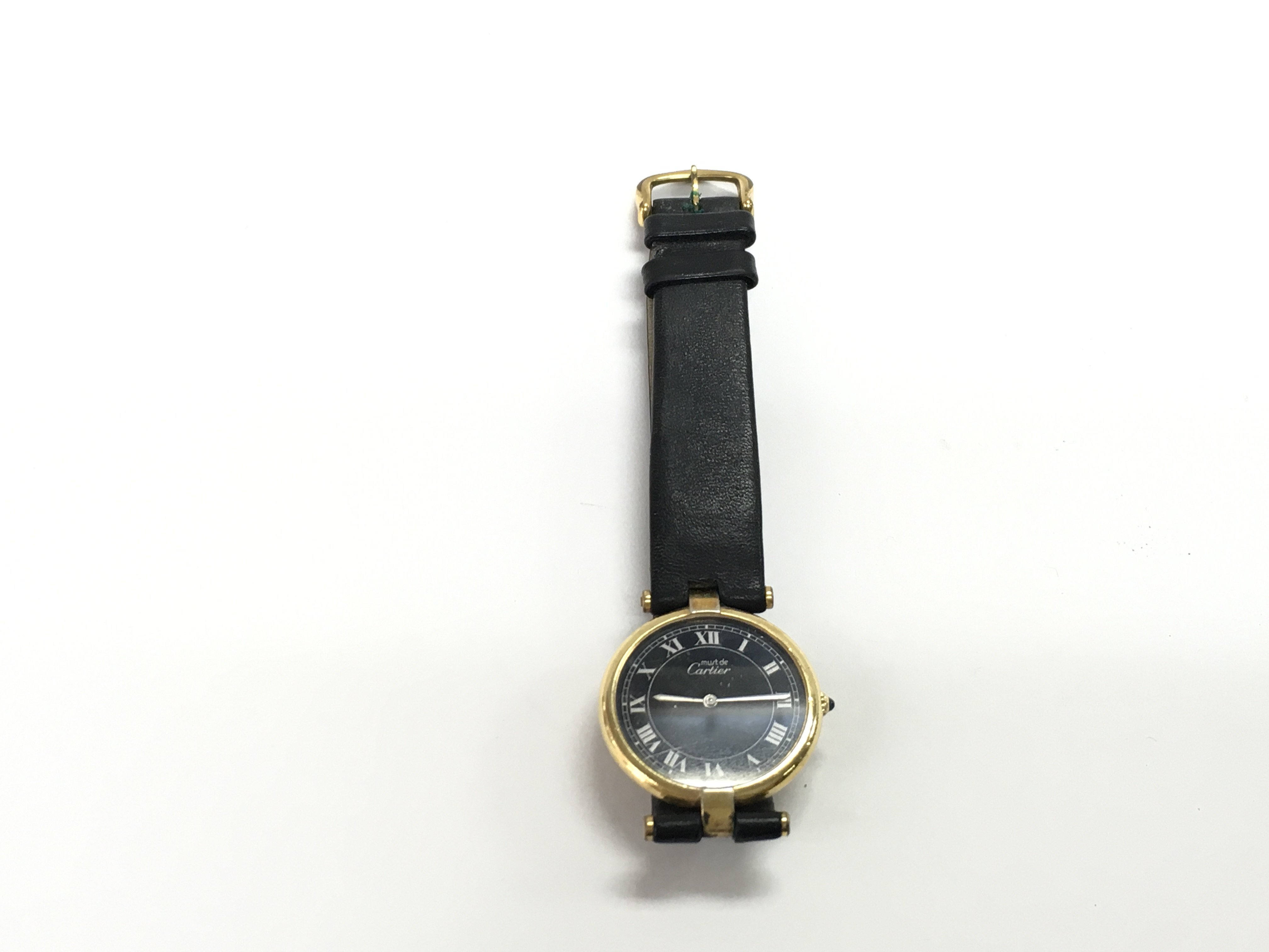 A must de Cartier silver gilt wristwatch. Approx 2 - Image 3 of 3