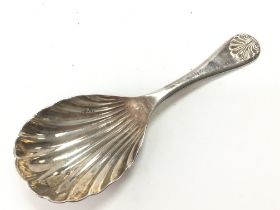 A silver caddy spoon Birmingham hallmarked. Postag