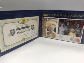 A royal sovereign Queen Elizabeth mother stamp col