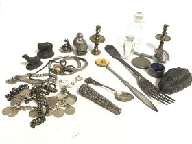 A Collection of silver and silver plated items inc