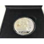 A silver proof article 50 coin. NO RESERVE