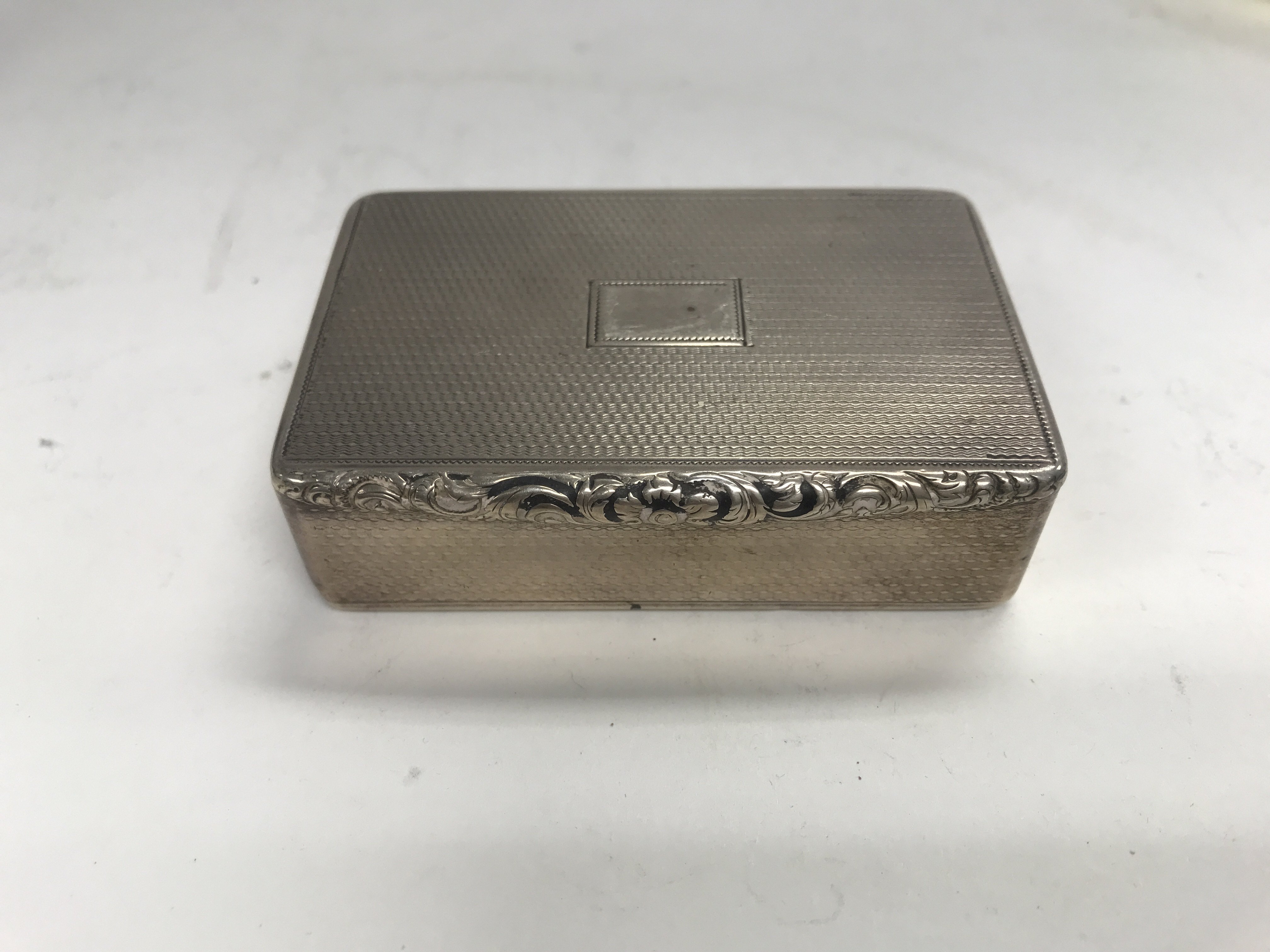 A Hallmarked silver box. Approx 148.92 grams.