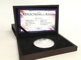 A limited edition cased 5oz 10 pound silver proof