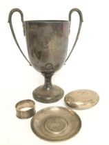 A collection of Hallmarked Silver items including
