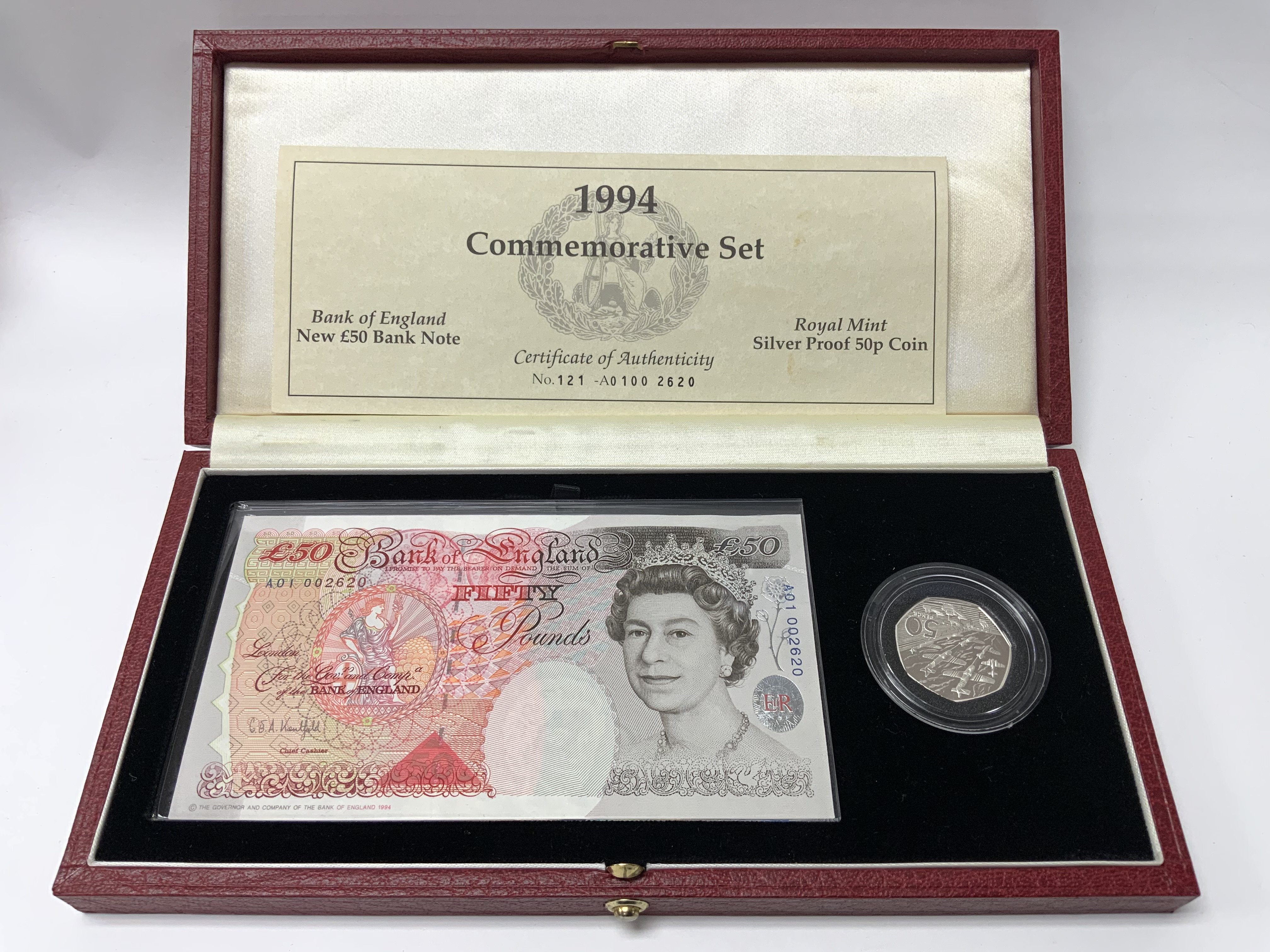 Royal Mint issue 1994 cased commemorative Bank of