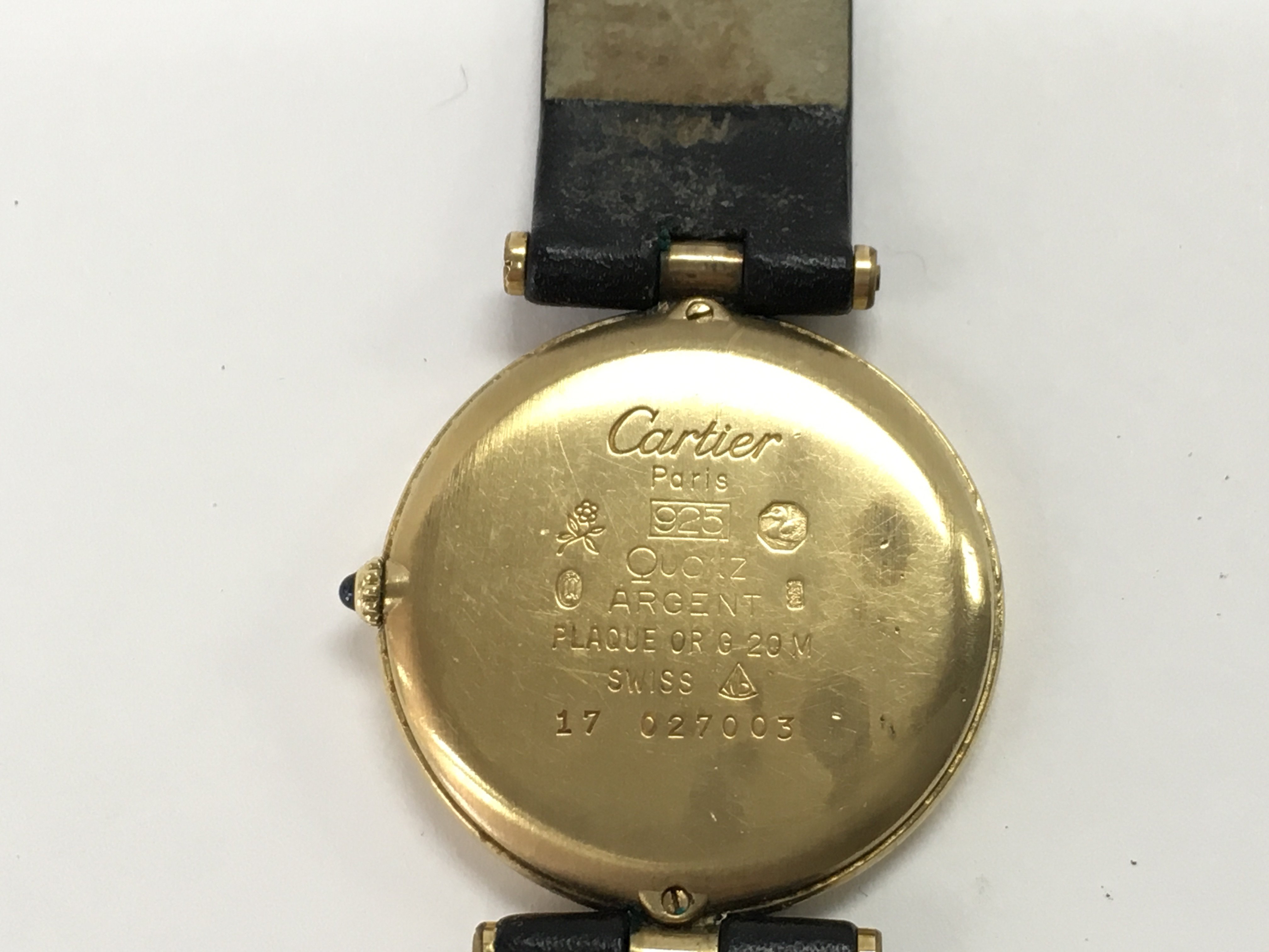 A must de Cartier silver gilt wristwatch. Approx 2 - Image 2 of 3