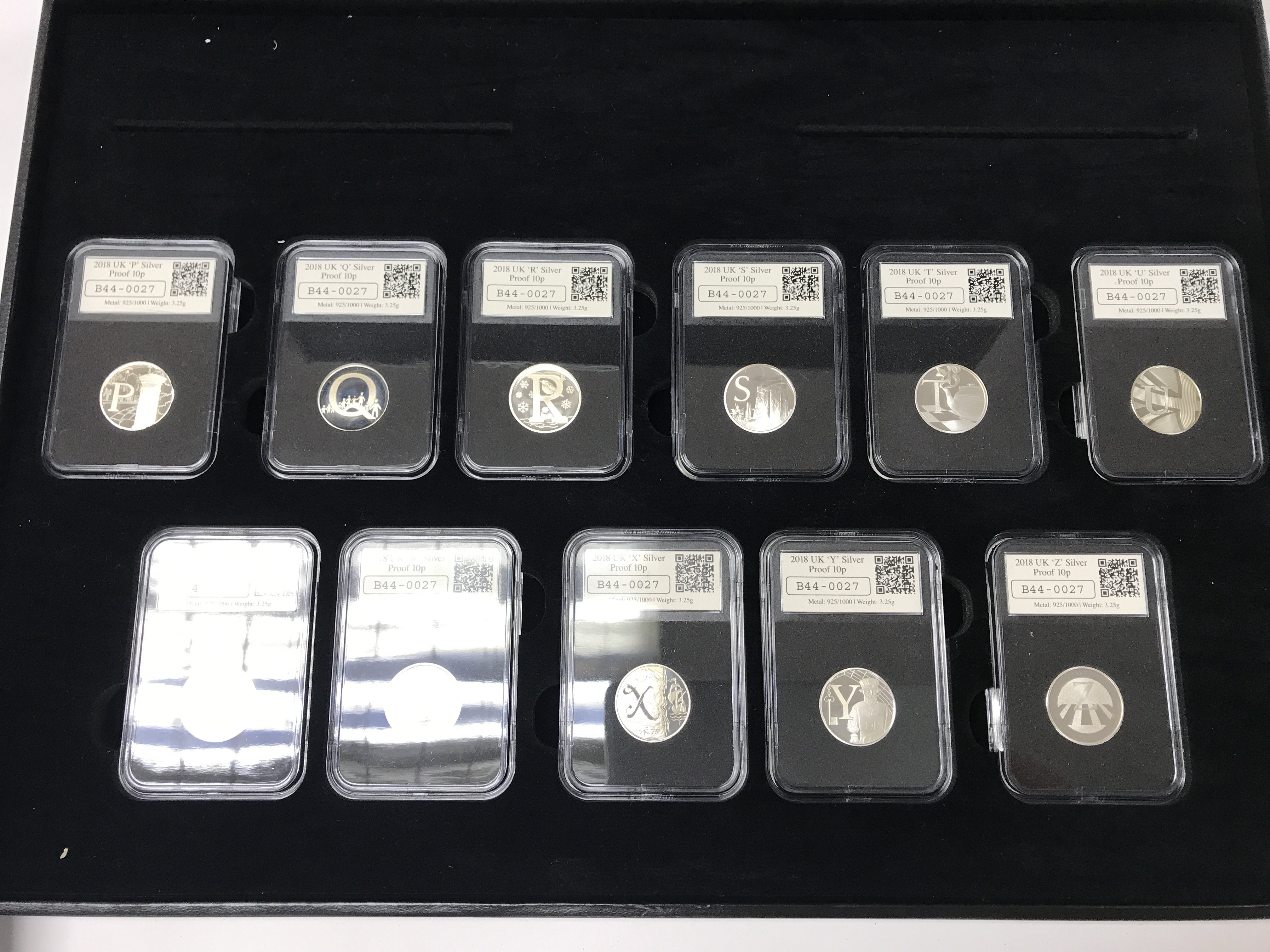 A silver coin set of 26 silver proof slapped coins - Image 4 of 4