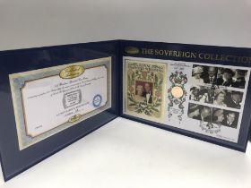 A royal wedding sovereign stamp collection.