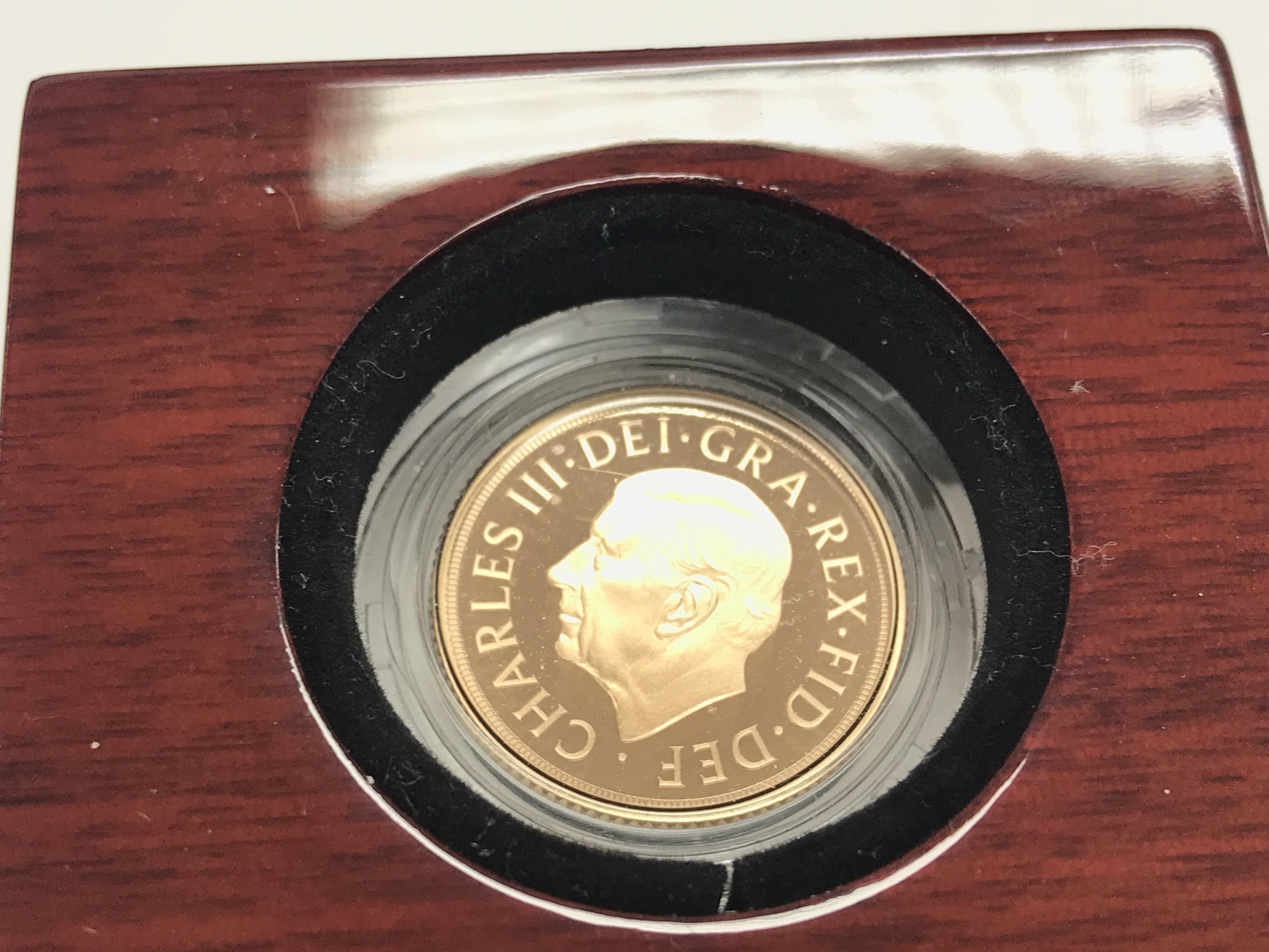 A 2022 gold proof sovereign with COA. Postage B - Image 2 of 3