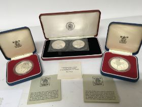 Two Silver 1977 Jubilee commemorative coins a d a