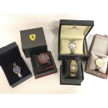 A collection of boxed watches including Oskar Emil