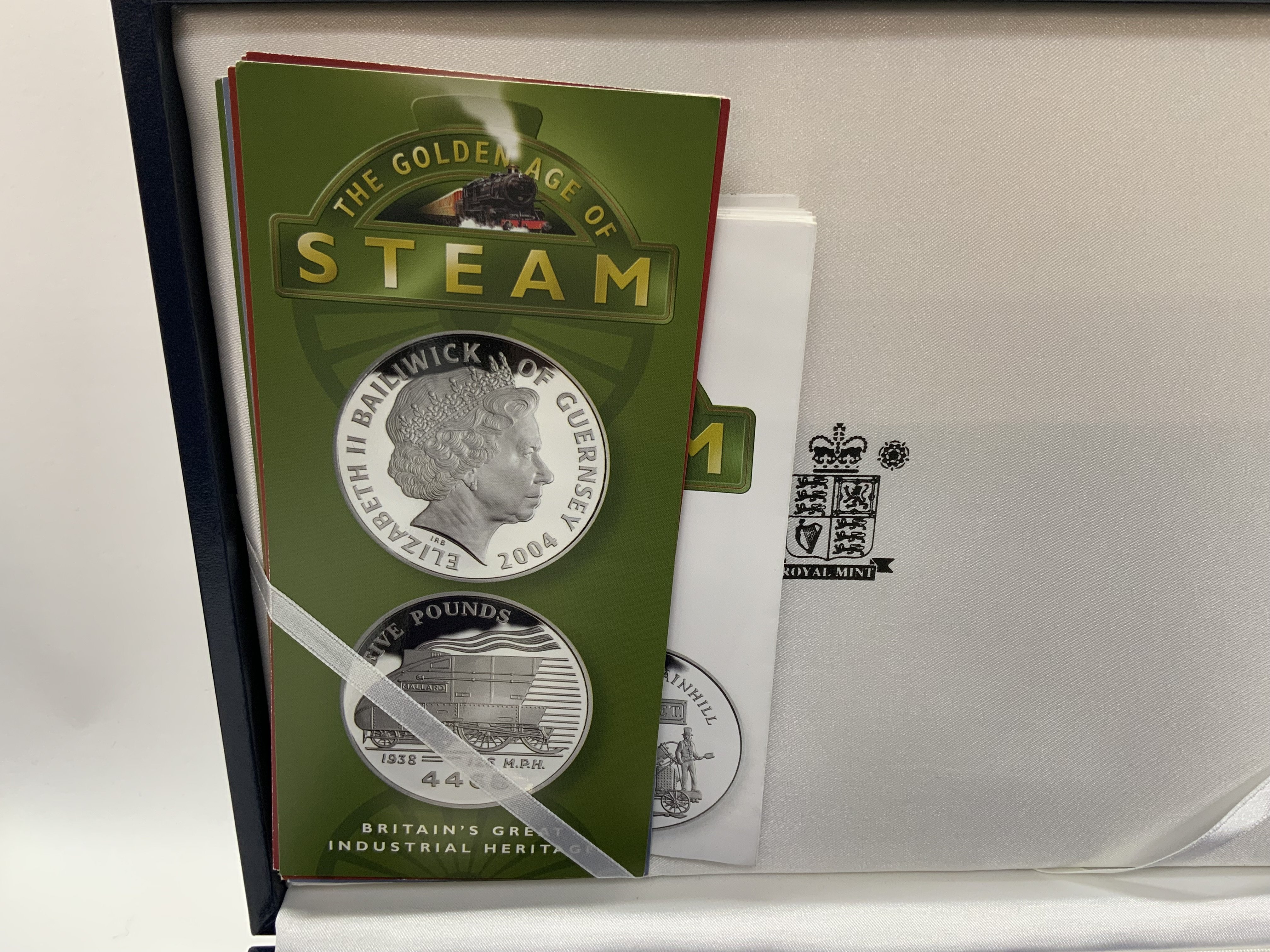 Royal Mint issue, The golden Age of Steam, 9 cased - Image 2 of 2