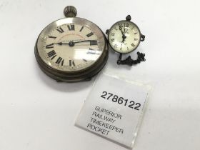 Pocket watch and fob globe watch. Postage category