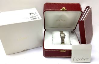 A ladies Cartier 9698 demosielle bi metal wrist wa