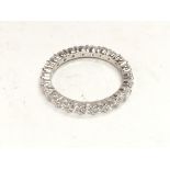 925 silver full eternity band set with round cut w