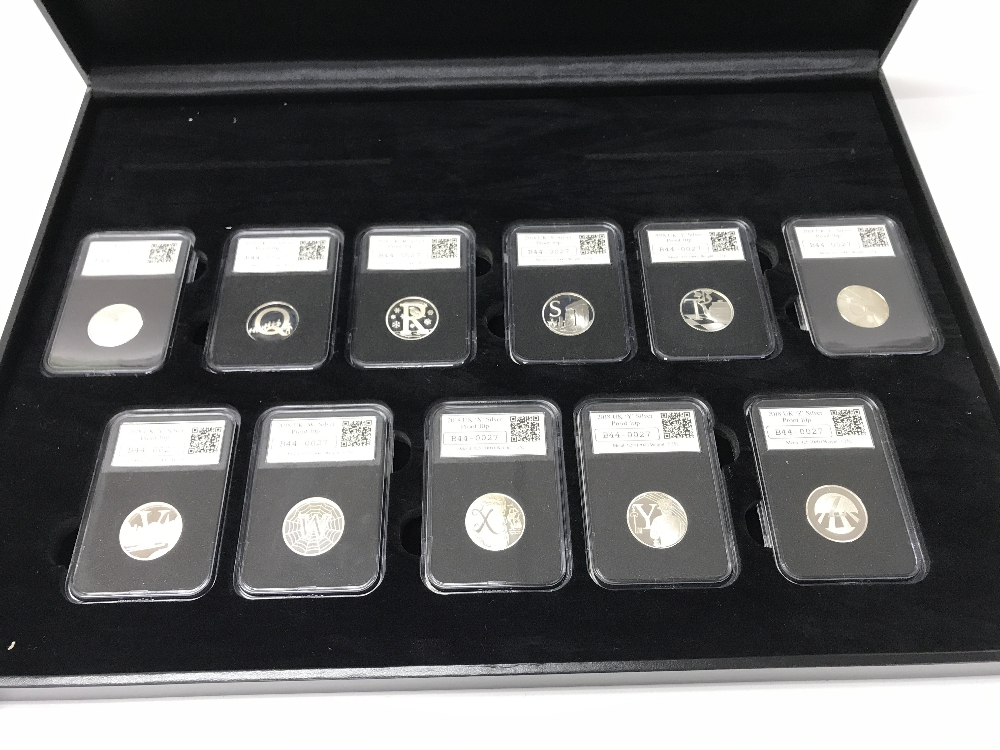 A silver coin set of 26 silver proof slapped coins - Image 3 of 4