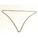 A vintage gold metal chain. Postage category A