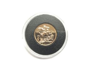 A 2017 Sovereign, 20"th anniversary mint mark. Shi