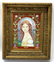 A fine Pre-Raphaelite style watercolour painting s